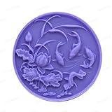 Soap Mold Silicone Candle Mold Soap Mould Silicone Mold Resin Mold Round Fish Soap Mold (11266)