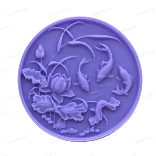 Soap Mold Silicone Candle Mold Soap Mould Silicone Mold Resin Mold Round Fish Soap Mold (11266) #TOP26