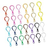 Milisten 100 Piezas Cierres de Pinza de Langosta para Llaveros, Clips de Plástico Multicolor para Manualidades, Accesorios DIY para Colgantes, Bolsos y Llaveros, Ganchos Color Aleatorio