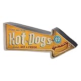Éclairage de magasin de hot-dogs : il est fabriqué en matériau qui peut résister à une utilisation à long terme, éclairage de décoration de hot-dogs