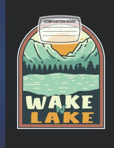 Composition Notebook: Vintage Surfing Poster Wide Ruled Paper Notebook Journal Blank Wide Lined Workbook for Girls Boys Kids Teens Students .8.5' X 11' 110