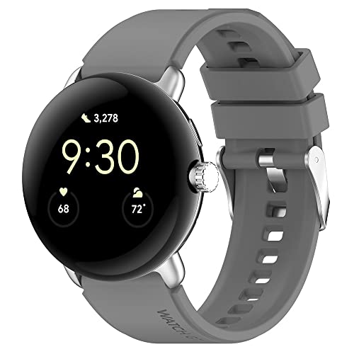 Zawinmay Correa de 20 mm, Compatible con la correa Deportiva Masculina y Femenina de Google Pixel Watch (verde oscuro)