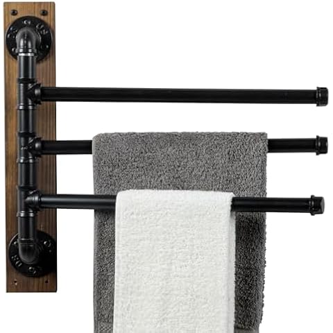 MyGift 17.3 Inch Wall Mounted Towel Rack Cover