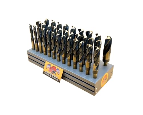 Drill Hog Silver & Deming Drill Bit Set Index 33 Pc 1/2-1"