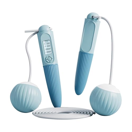Jubilofex Cuerda para saltar con mostrador, cuerda para saltar sin cable | Cuerda de saltar sin cable con cuerda para saltar de contraataque | Accesorios de entrenamiento Accesorios deportivos