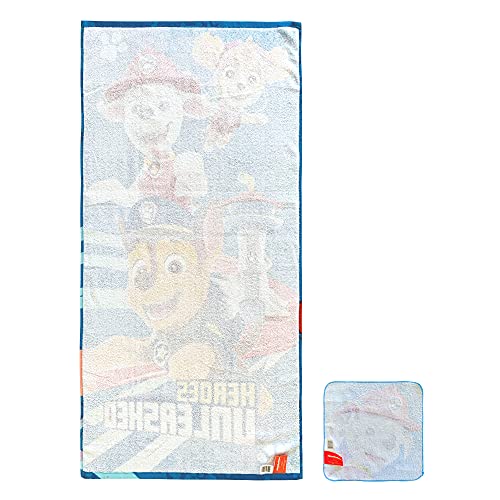 Franco Paw Patrol Kids Bath/Pool/Beach Soft Cotton Terry Towel With Washcloth 2 Piece Set, 50 In X 25 In #TOP1