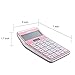 Comix Calculator 12 Digits, Calculator for Office/Home/School,C-8S (Rose Gold)