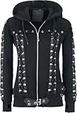 Photo Gallery banned alternative corset hoodie donna felpa jogging nero l 80% cotone, 20% poliestere regular Photo Gallery banned alternative corset hoodie donna felpa jogging nero l 80% cotone, 20% poliestere regular