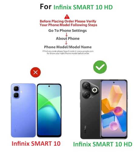 Image of COVERBLACK Soft Rubber Silicon Clear Case Back Cover Compatible for Infinix Smart 10 HD - Transparent