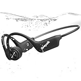 GREYOLK Casque Conduction Osseuse Bluetooth 5.3, Ecouteur Waterproof Natation, Mémoire MP...