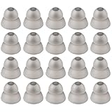 20 Stück Hörgeräte Domes, Schirmchen für Hörgeräte, Silikon Ersatz Ohrstöpsel für Hörgeräte, Waschbare Offene Endstücke für Senioren (Zweischichtig, S)