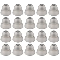 20 Stück Hörgeräte Domes, Schirmchen für Hörgeräte, Silikon Ersatz Ohrstöpsel für Hörgeräte, Waschbare Offene Endstücke für Senioren (Zweischichtig, S)