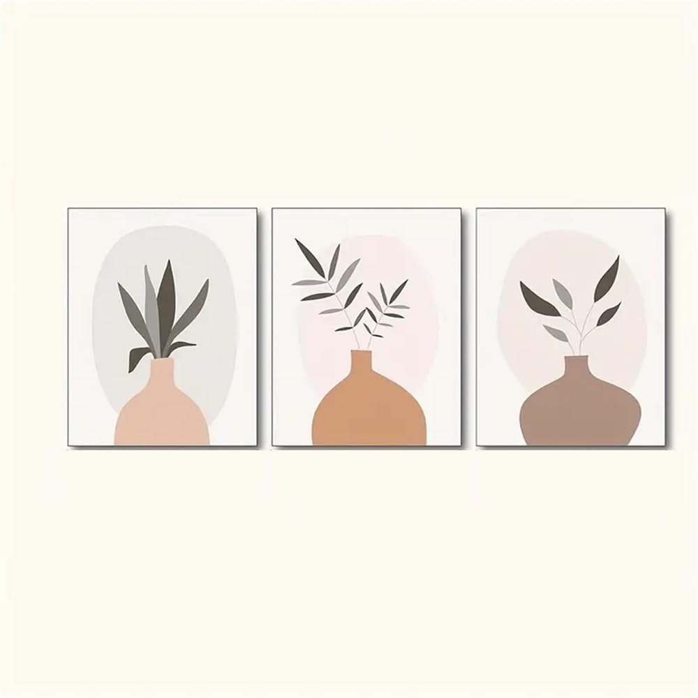 WBYZAC Art Prints-Canvas Poster, Modern Art, Bohemian Wall Art Painting Posters, for Bedroom Living Kitchen Home Corridor, Wall Art, Room Decoration-50 * 70cm*3PCS (No Frame)