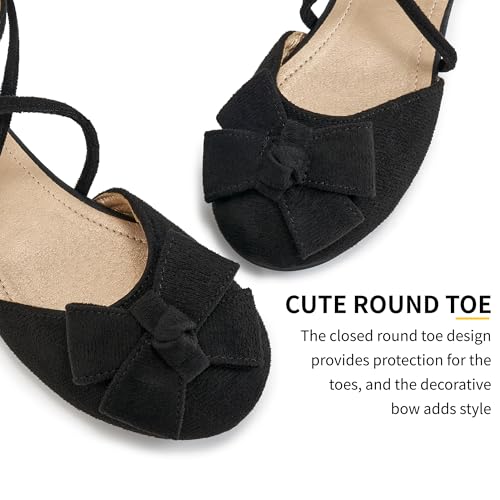 Girls Dress Shoes Flats: Little Kid Princess Wedding Party Ballet Flat - School Shoe for Girl3