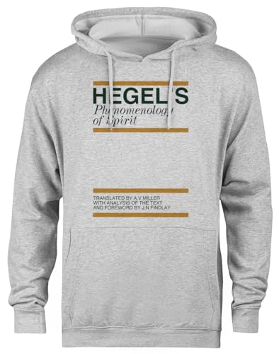 Pull à capuche gris Hegels Phenomenology sweat chaud unisexe pour affronter le froid