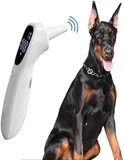 Pet Thermometer Non Contact, Ear Thermometer for Dogs or Other Animals,Vet Thermometer,Comfortable and Fast Measure pet's Temperature in 1 Second