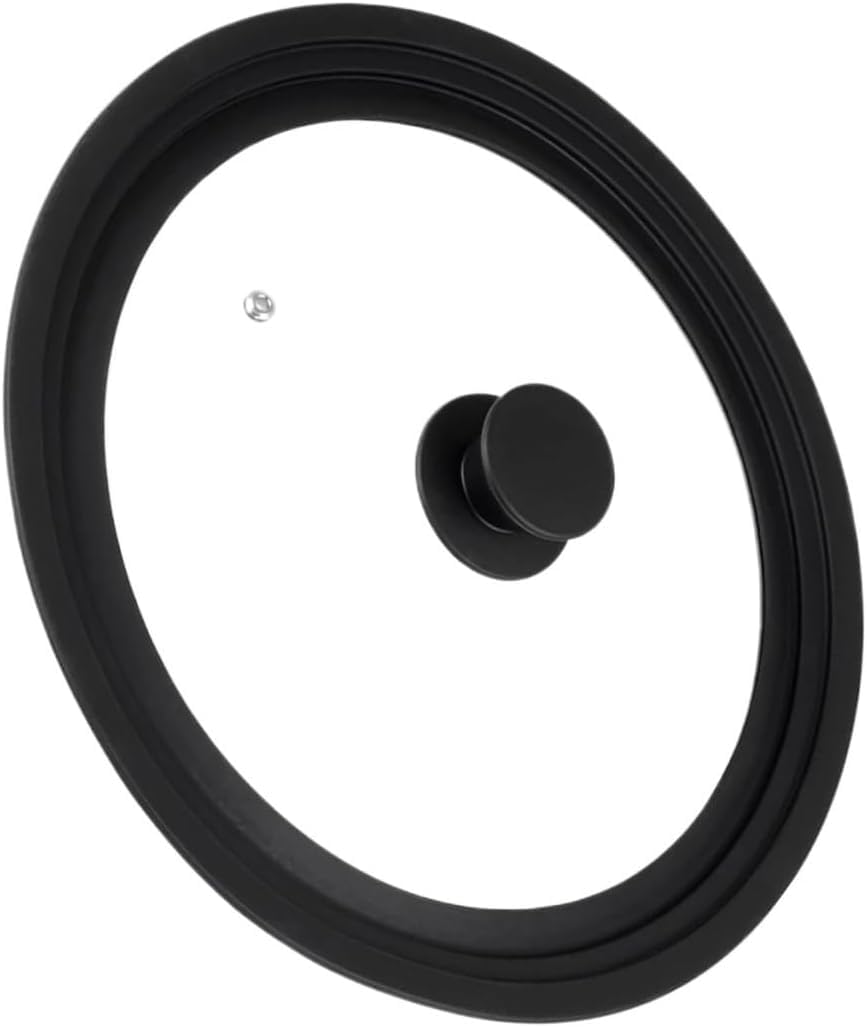 Pan Lid, Frying Pan Lid Universal Lid For Pots Pans And Skillets Cookware Pan Lid Pot For Frying Pans Cast Iron Tempered Glass Lid(Gray 22cm-24cm-26cm)
