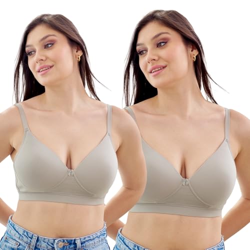 Image of MAASHIE M5505 Women's Padded Foam Cups Full Coverage Non Wired T-Shirt Bra