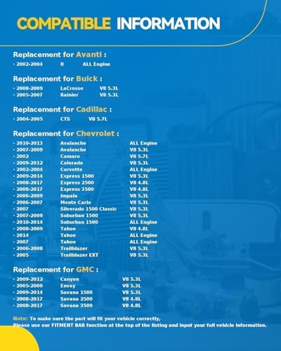 Image of PHILTOP 26190PT MLS Head Gasket Fit for Chevy Silverado 1500 Tahoe Suburban 1500 Avalanche Express, GMC Sierra 1500 Yukon XL 1500 Savana, for 4.8L 5.3L 5.7L Engine Cylinder Head Gasket