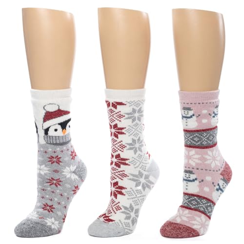Image of Cuddl Duds Ladies Super Soft Warm Comfortable Multipack Gift Lounge Socks