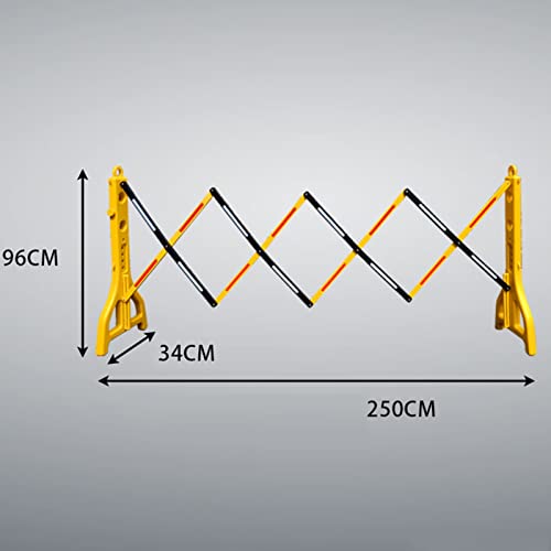 Barrière de circulation rétractable de 96 cm extensible et pliable - 7