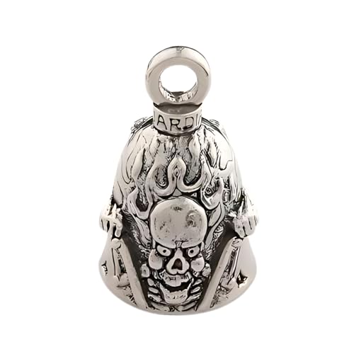 Image of Guardian Bell Good Luck Bell w /Keyring & Black Velvet Bag | Motorcycle Bell | Lead-Free Pewter | Made in USA