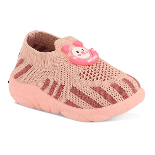 Image of HOOH Baby Walking Shoes with Whistle Sound, Slip-on Knit Breathable Shoes for Baby Boys & Girls Upto 0 Months to 24 Months