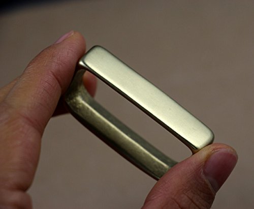 Chengyida Leathercraft Hardware Brass Belt Loop,Solid Brass Strap Loop/Keeper 1-1/2'' (3.8-4.0 Cm) #TOP5