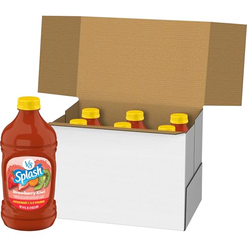 Image of V8 Splash Strawberry Kiwi Flavored Juice Beverage, 64 fl oz Bottle (6 Pack)