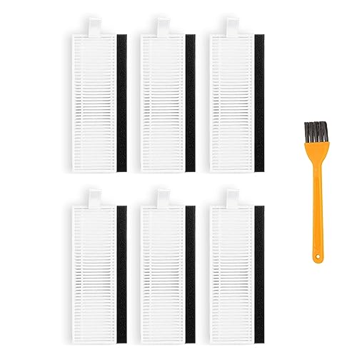 7PCS HEPA Filter Replacement for Tikom G8000, G8000 Pro, Honiture G20, Laresar Evol 3 Robot Vacuums with Cleaning Brush