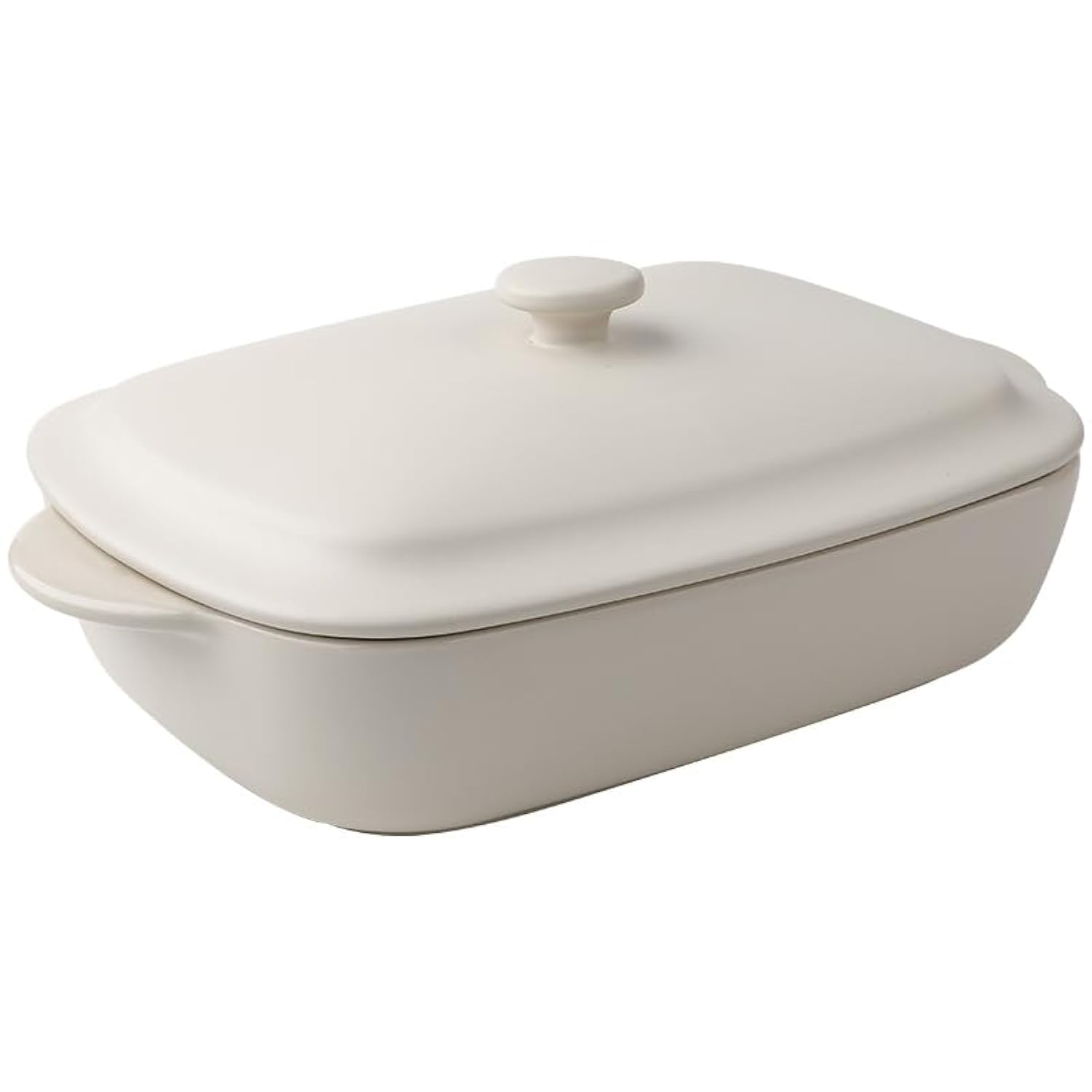 Ceramic Casserole Dish with Lid,33oz Covered Rectangular Baking Dish with Lid,Deep Casserole Cookware Bakeware,Oven Safe and Dishwash Safe