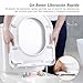 Tapa WC Antideslizante, TACKLIFE TBTS03B Asiento Inodoro de Urea-formaldehído en Forma de...