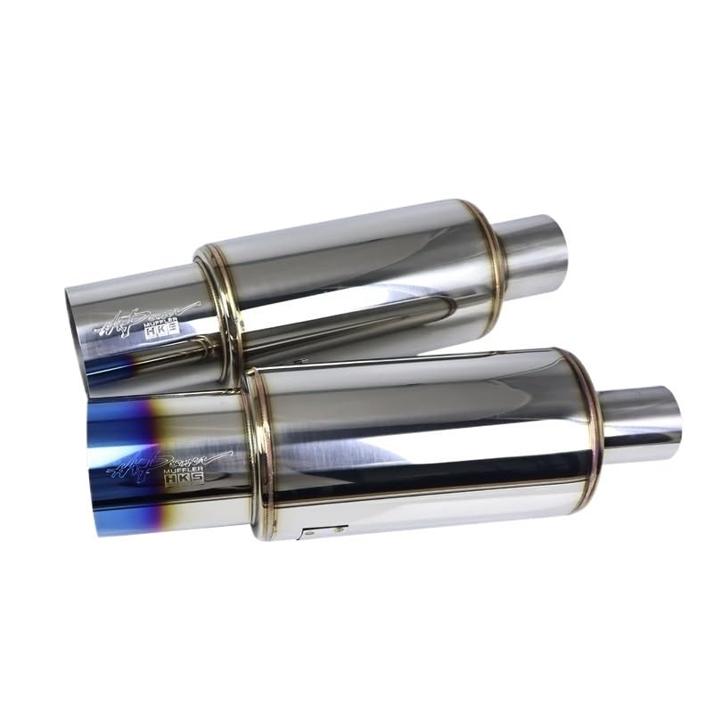 Tłumik Samochodowy Wysokiej jakości rura wydechowa samochodu ze stali nierdzewnej z interfejsami 51/63/76MM Tłumik do Samochodu(63-89 Blue)