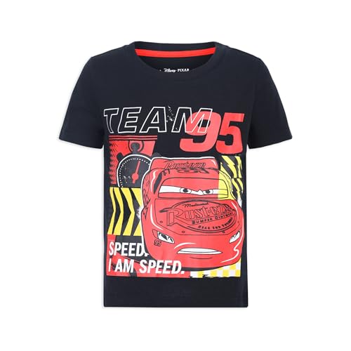 Disney Pixar Cars Lightning McQueen Boys 4 Pack T-Shirt for Toddler and Big Kids4