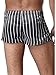 TiaoBug Mens Striped Satin Shorts Fashion Silk Sleep Shorts Underwear Causal Beach Pool Underpants Black Medium