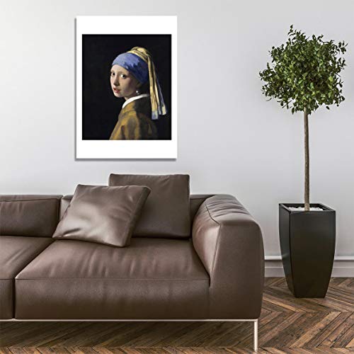 Boucles d'oreilles Vermeer giclée mate encadrée M pour mur sans reflets