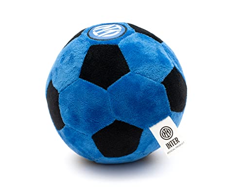 Inter, Calcio, Palla Peluche Unisex Adulto, Nero e...