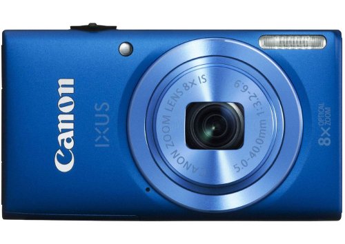 Image of Canon IXUS 132 14.2MP Point and Shoot Camera (Black) with 8X Optical Zoom, Memory Card and Camera Case