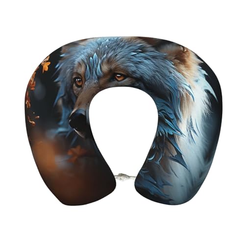Almohada de viaje negro con espuma viscoelástica miniatura 1