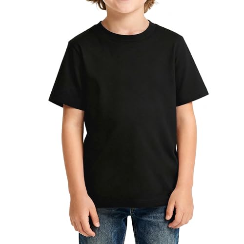 Image of Magic Park 6M-14Y Baby Short Long Sleeve Tee Tops Toddler T-Shirt Kids Solid Color Shirts Boys Girls Casual Blouse