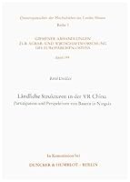 Landliche Strukturen in Der VR China: Partizipation Und Perspektiven Von Bauern in Ningxia 342807517X Book Cover