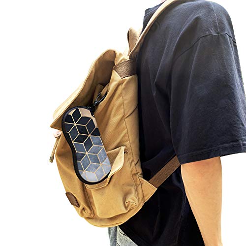 Image of Sunglasses Soft Case with Carabiner Ultra Light Neoprene Zipper Glasses Case