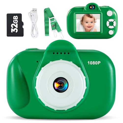 Kids Camera Digital Camera for Boys Age 3-8, 1080P Toddler Camera for Kids with 32GB SD Card, Toddler Boys Toys Age 6-8, Boy Toys for Ages 5-7