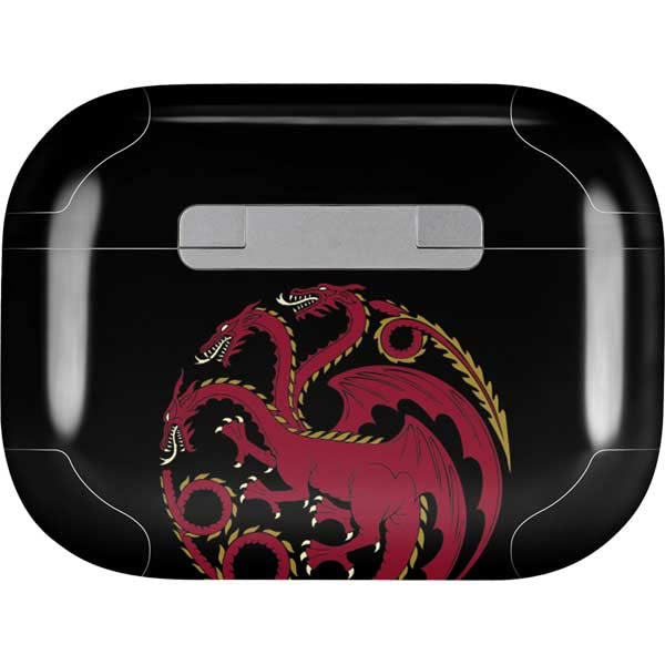 Skinit Decal Audio Skin Compatible with AirPods Pro 2nd Gen - Officially Licensed HBO House of The Dragon Red Tararyen Sigil Design