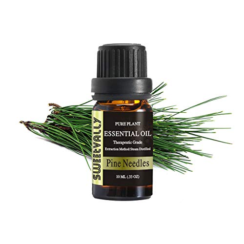 10ML Essential Oil 100% Pure Natural Undiluted Therapeutic Grade Perfect for Aromatherapy, Relaxation, Skin Therapy Cleaning (Pine Needle)