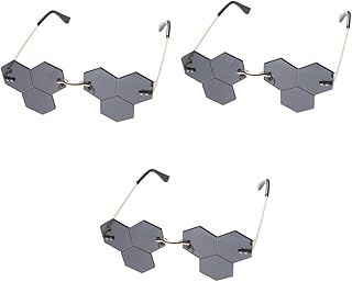 Óculos De Sol Da Moda 3 Pares De Óculos De Sol Femininos Óculos De Sol Femininos Grandes Óculos De Sol Funky Óculos De Moda Para Homens Óculos De Festa Femininos Óculos De Sol