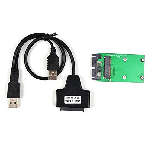 Mini PCIe mSATA 3x5 SSD to 1.8" Micro SATA Adapter Card + USB Micro SATA Cable 7+9PIN 13PIN USB to SSD USB to Mini PCIE ¡"