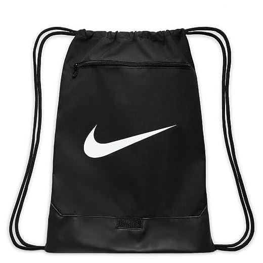 Nike Brasilia, Zaino Sportivo Unisex Adulto, Black/Black/White, Taglia unica