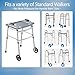 Walker Tray for Elderly Disabled, Folding Rollator Desk Lap Board Eating Aid, Easy Install, Fits for 16
