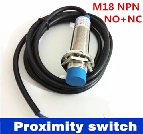 Détecteur de proximité M18 à double sortie NO+NC, portée 8mm non encastrable DC6-36V
